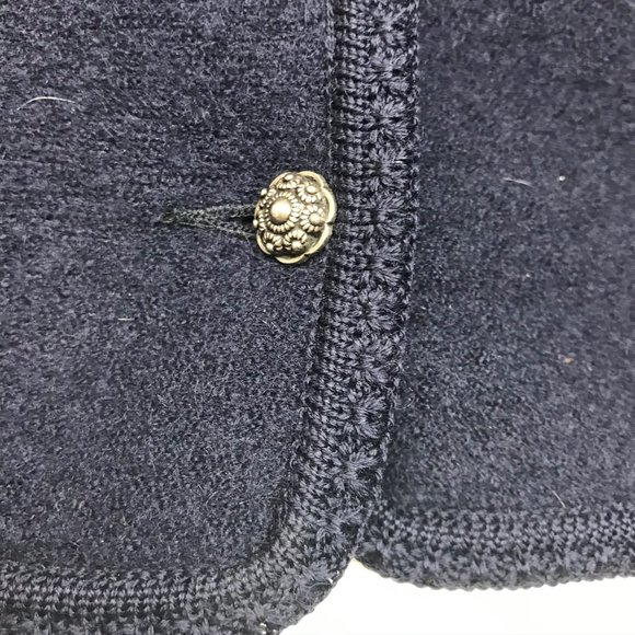 Geiger 100% Wool Navy Sweater - Picture 7 of 8